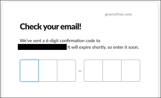 Потвърждаване на Slack имейл адрес