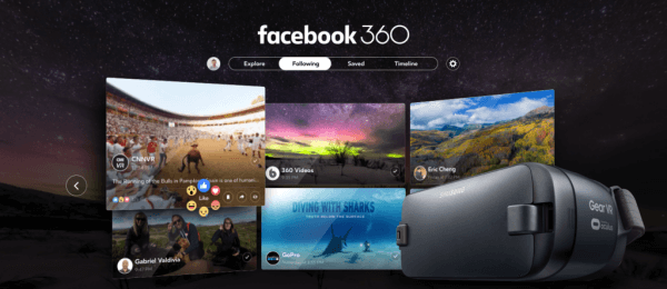 Facebook обяви първото си специално приложение за виртуална реалност, Facebook 360 за Gear VR.
