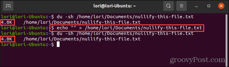 Използване на командата echo с празни кавички в Linux