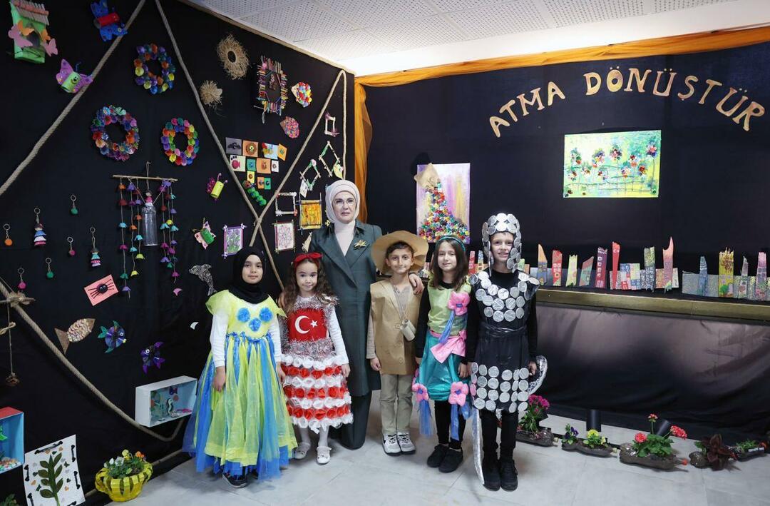 Емине Ердоган посети основно училище Ostim в Анкара