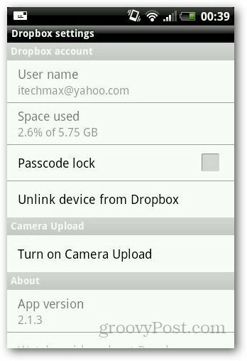 Dropbox 2 защита на паролата
