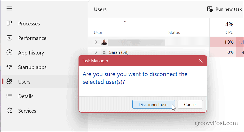 Превключване на потребителски акаунти в Windows