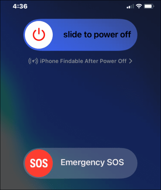 Плъзгач за спешни SOS iPhone
