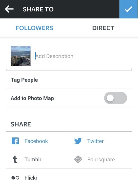 свързване на социални профили към instagram