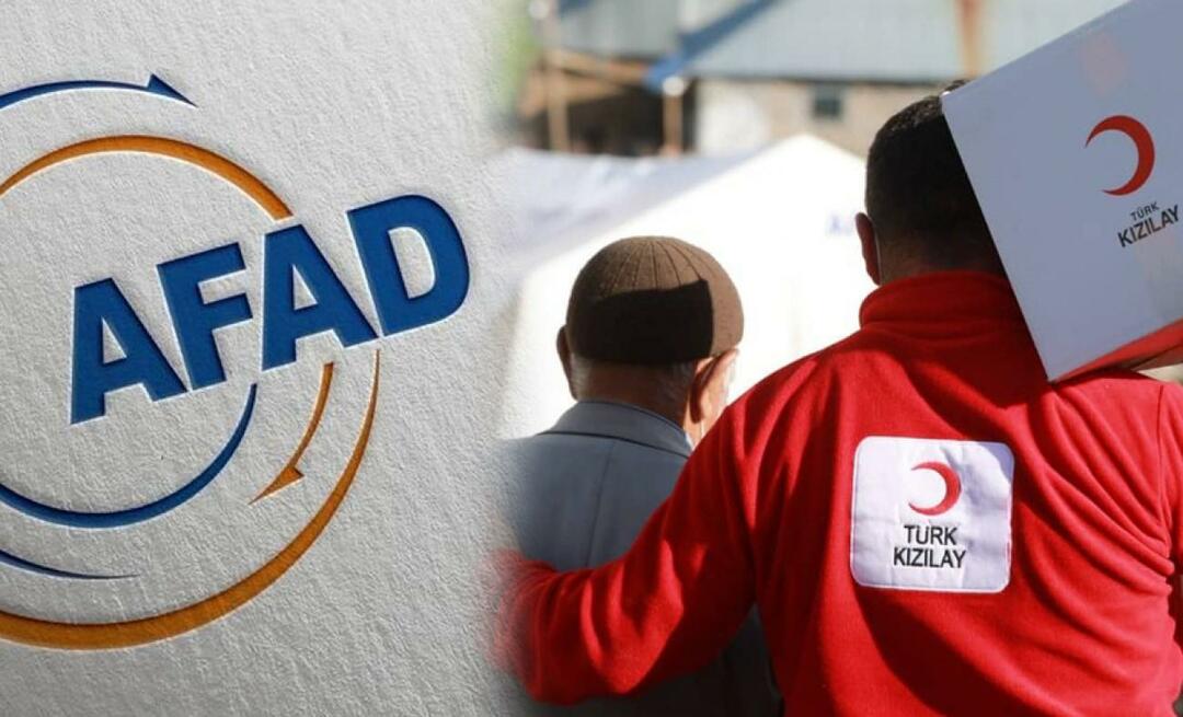 Как може да се направи дарение от AFAD за земетресение? Канали за дарения на AFAD и списък с нуждите на Червения полумесец...