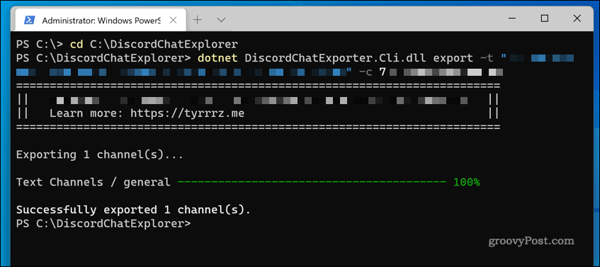 DiscordChatExplorer в Windows 11 се използва за изтегляне на дневник за чат на сървъра