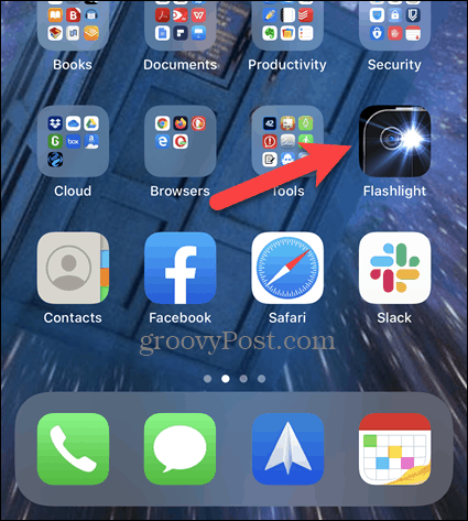 Натиснете дълго икона на началния екран на iPhone