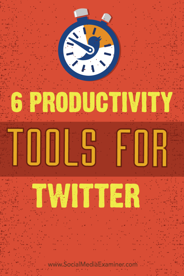 инструменти за производителност и съвети за Twitter