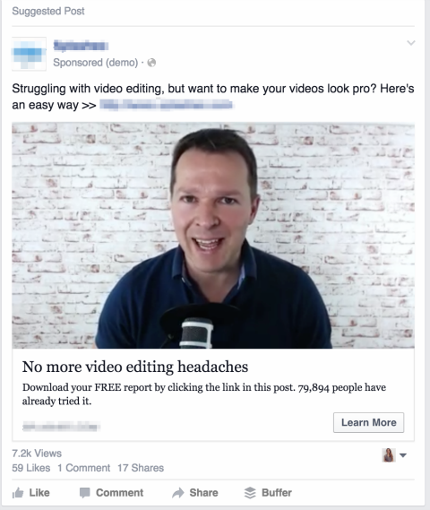 facebook видео реклама в емисия новини