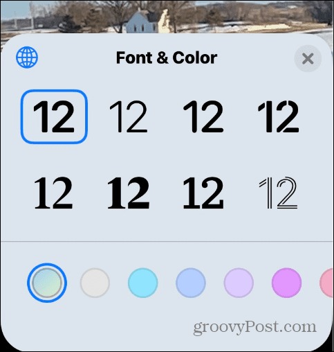 Промяна на цвета на текста на iPhone