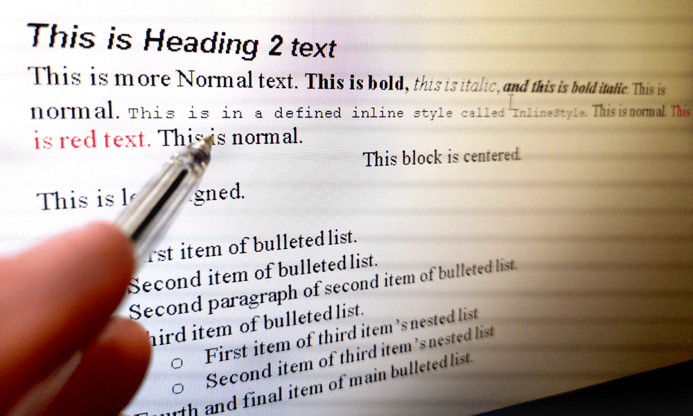 Показани са примери за форматиране на текст в документ