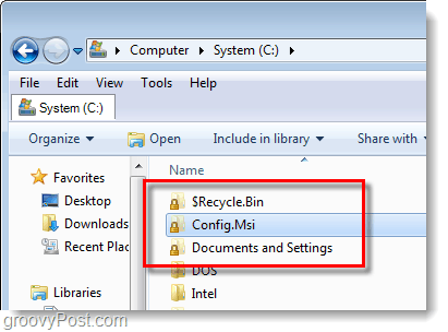 заключване икони на папки в Windows