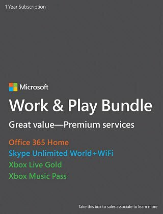 Пакетни услуги за абонаментни услуги за Microsoft $ 199
