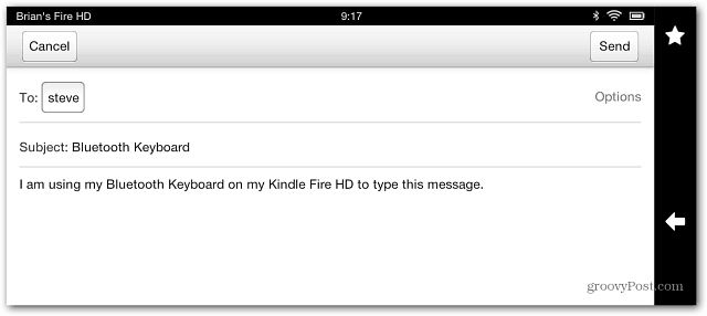 Изпратете имейл Kindle FIre HD