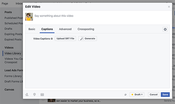 Натиснете бутона за генериране (с иконата на магическата пръчка), за да създадете автоматични надписи за вашето видео.
