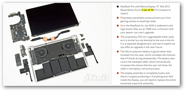 2012 macbook pro най-трудно да се поправи все още