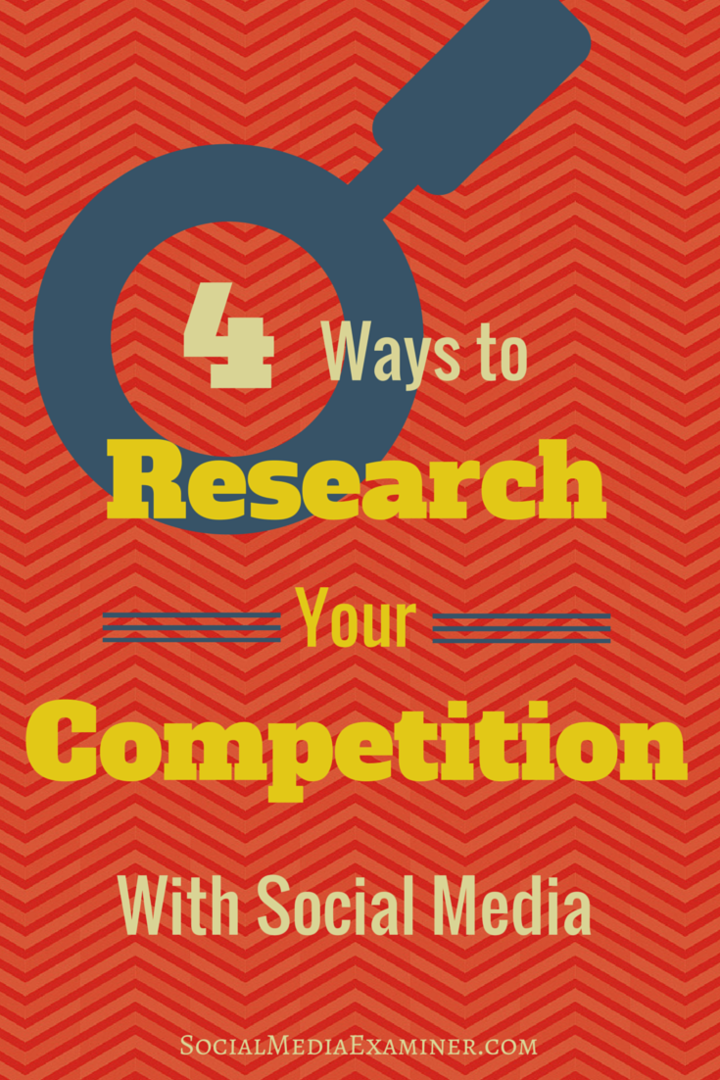 4 начина за изследване на конкуренцията ви със социалните медии: Проверка на социалните медии