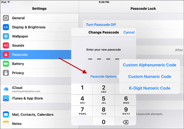 Stong парола iOS 9