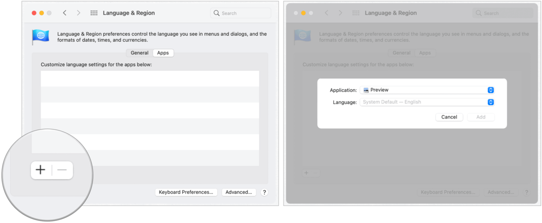 Mac променя езиците на приложенията