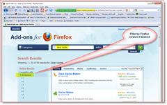 Филтрирайте резултатите от търсенето с добавки за Firefox