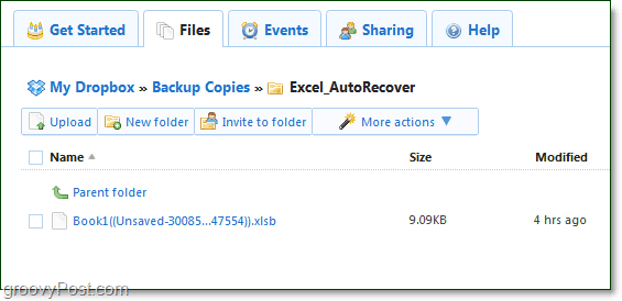 dropbox архивира вашите офисни файлове