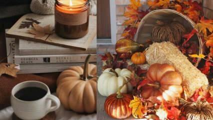 Как трябва да се използват аксесоарите в есенната декорация на дома?