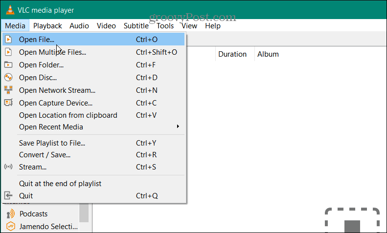 Възпроизвеждане на VOB файл на Windows 10
