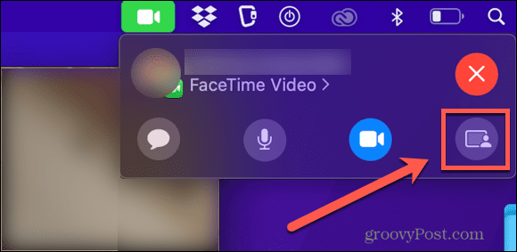 икона за споделяне във facetime