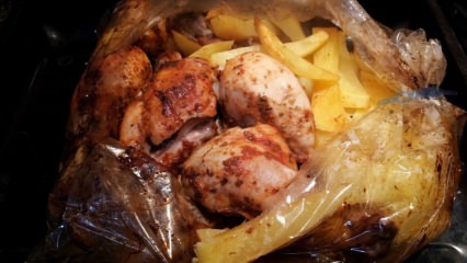 Как да направите пиле в торба на фурна? Практично ястие с пилешко месо