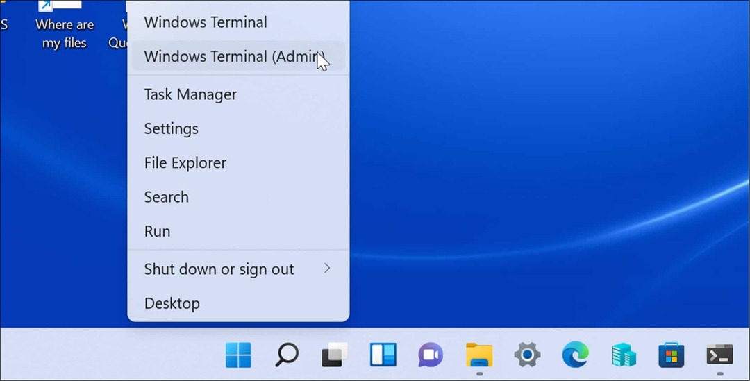Администратор на терминала на Windows Windows 11