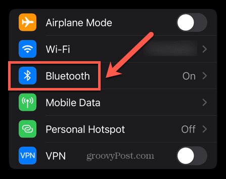 iphone bluetooth меню