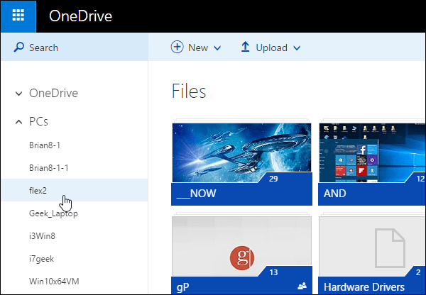 Файлове с отдалечен достъп у дома с OneDrive Fetch
