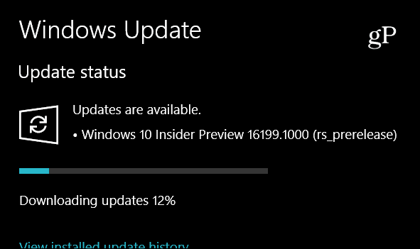 Microsoft изпраща Windows 10 Insider Preview Build 16199, включва нови функции