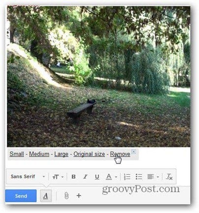 нова gmail композира вмъкване на снимки