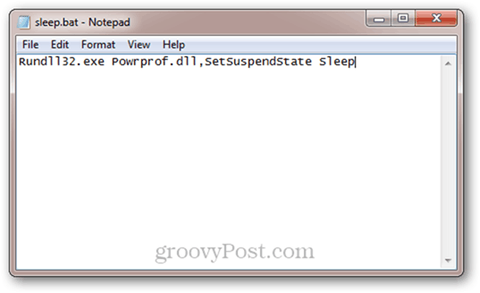 скрипт за автоматично заспиване за Windows 7