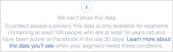 Facebook пиксел не можем да покажем това съобщение с данни