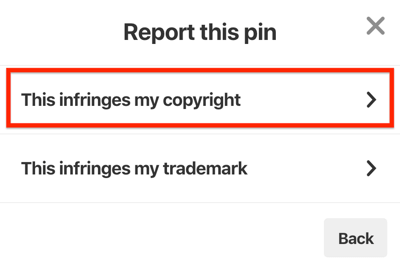 pinterest доклад pin това нарушава авторските ми права