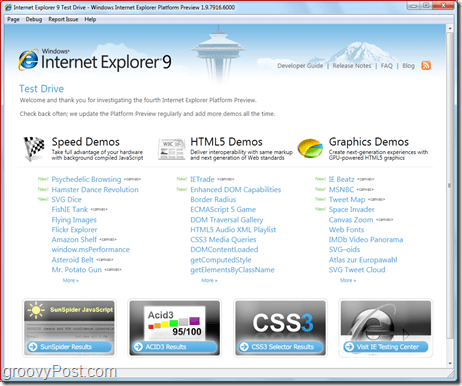 Internet Explorer 9: Изтеглете прегледа