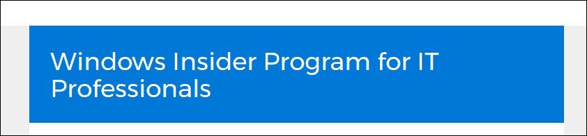 Microsoft представя Windows Insider програма за ИТ специалисти