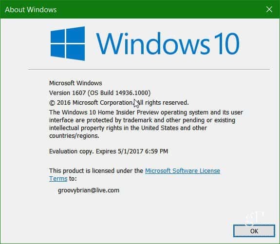 Microsoft пуска Windows 10 Insider Preview Build 14936