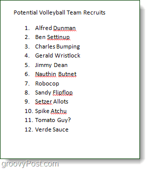 азбучен списък на списъка 2010