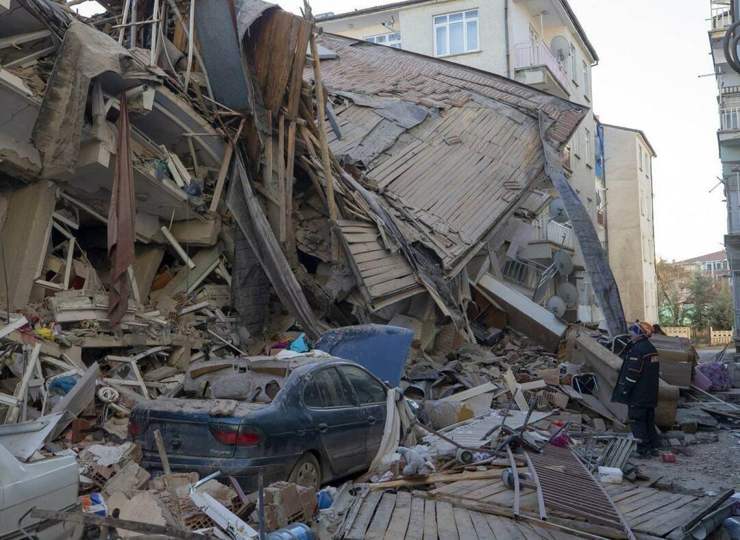Сграда, разрушена при земетресение