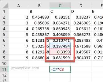 Референции за единични клетки в Excel