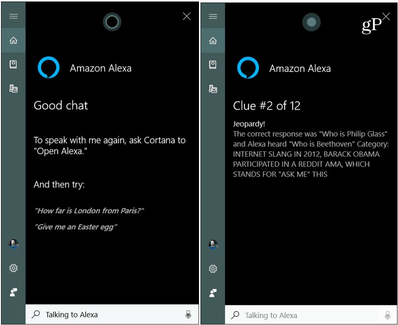 Използване на Alexa Skills през Windows 10