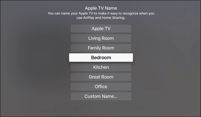 Преименувайте Apple TV