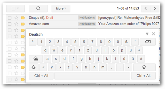 gmail екранна клавиатура