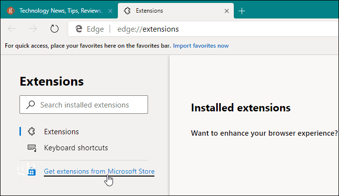 Chromium Edge Extension Microsoft Store