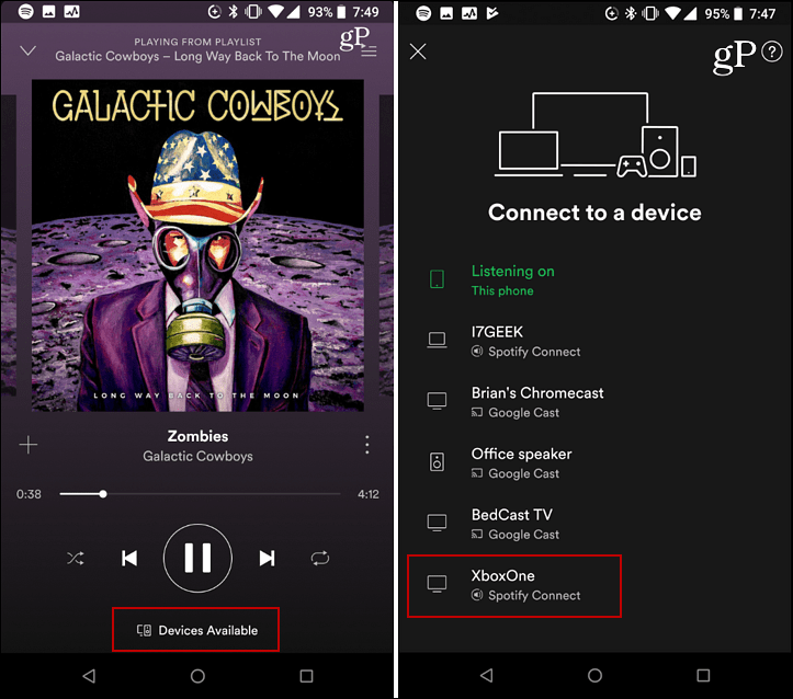 Spotify Connect Device Android