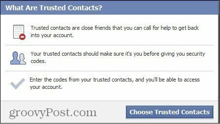 фейсбук доверени контакти