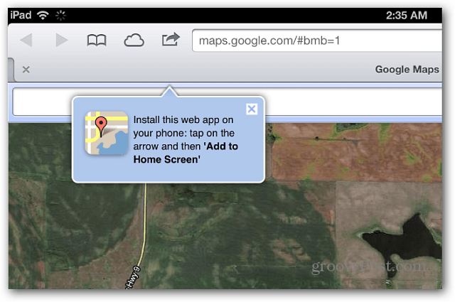 Google Maps в Safari iOS 6